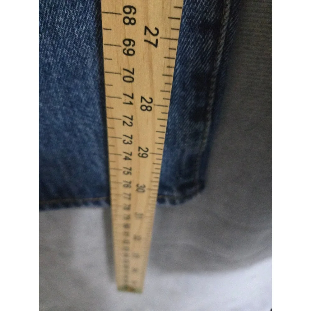 Levis 501 Original Fit Mens Jeans Blue Denim Button Fly 38x30 Regular Straight